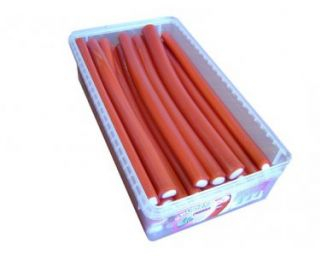 Pendrek MAXI plněný TURBO DUPLEX 50 g - SLADKÁ JAHODA (balení 30 ks)