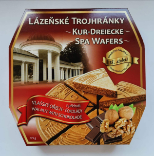 Lázeňské trojhránky 175 g VLAŠSKÝ OŘECH s příchutí čokolády