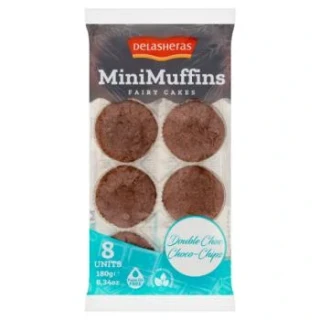 Muffiny DELASHERAS 180 g ČOKOLÁDOVÉ