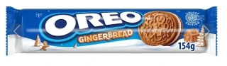 Sušenky OREO 154 g GINGERBREAD - se skořicí a zázvorovou příchutí